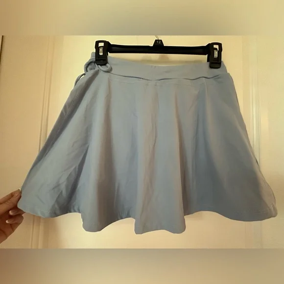 NWT- HALARA - Light Blue Tie-Waist Skort - size S - Picture 8 of 11